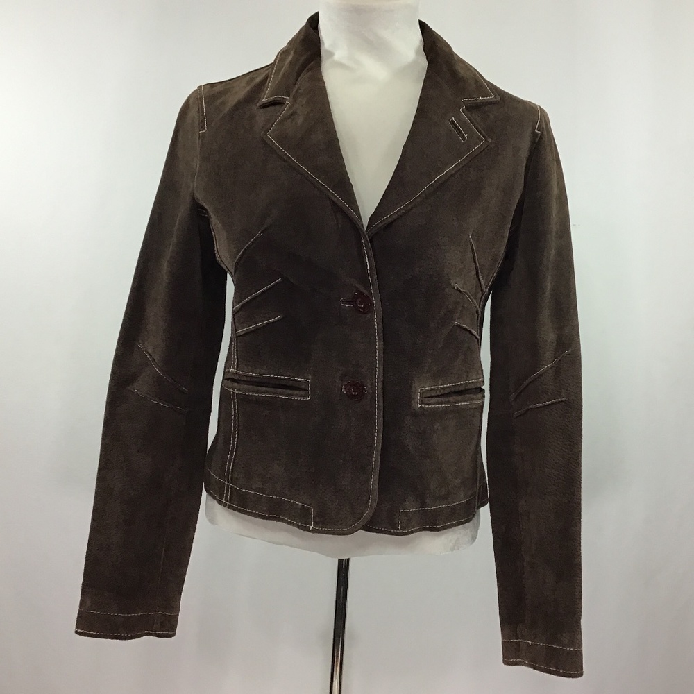 Wilson’s Leather Maxima Brown Distress Suede Jacket